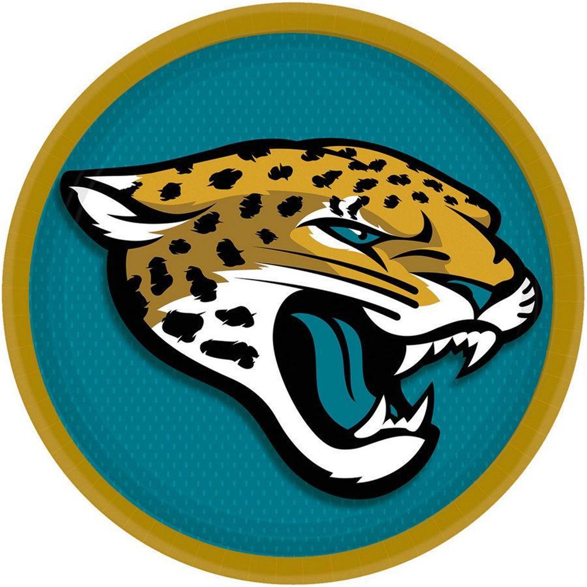 Picture of Amscan 306674 9 in. Jacksonville Jaguars Lunch Plate&#44; Pack of 8