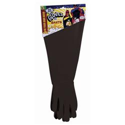 Picture of Rubies  407270 Adult Hero Black Gauntlet Gloves - One Size
