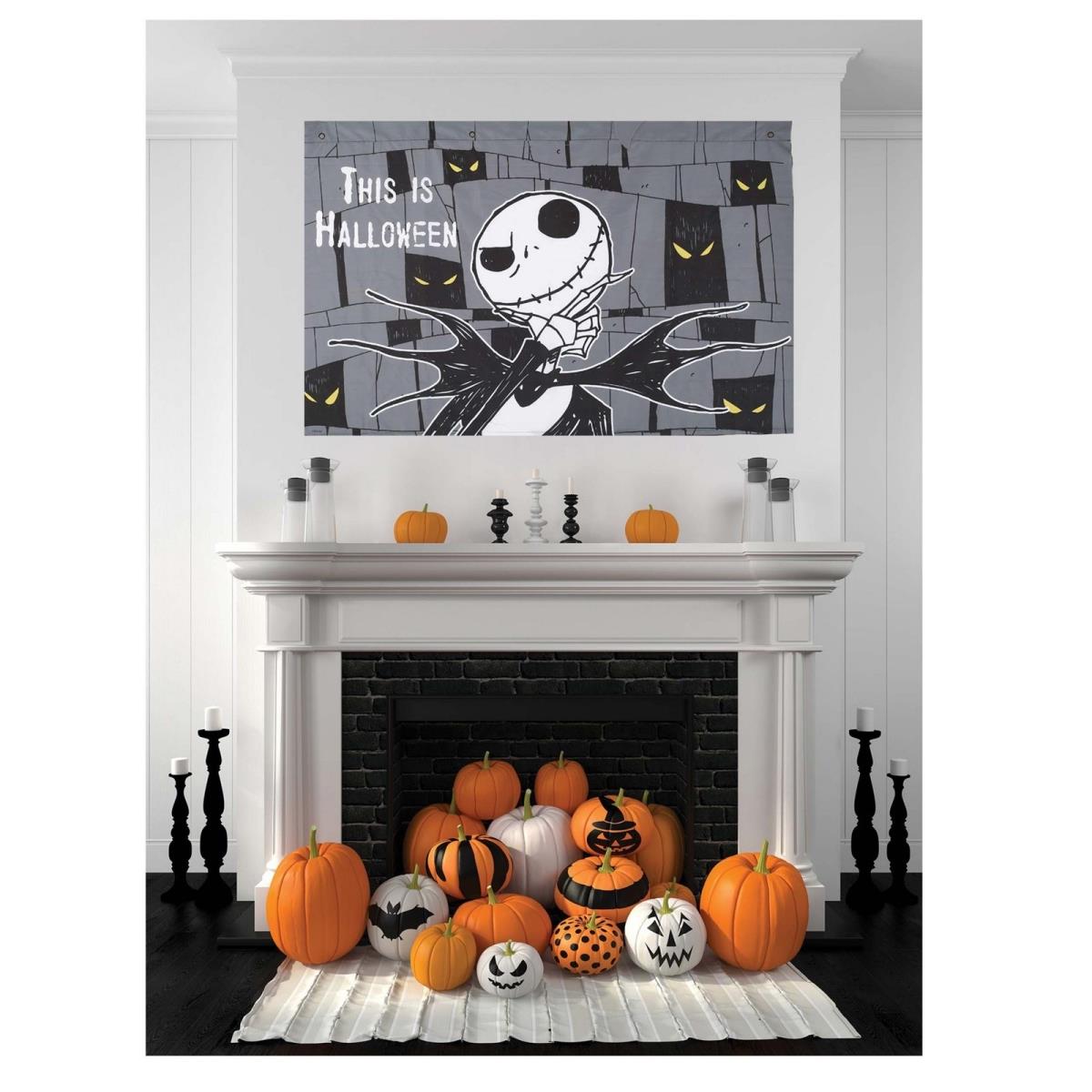 Picture of Seasons 403386 The Nightmare Before Christmas Jack Skellington Hanging Decor Banner
