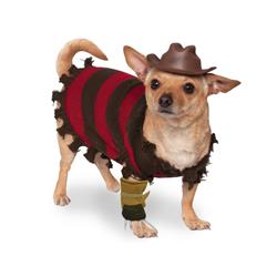 Picture of Rubies 406187 Freddy Krueger Pet Costume - Extra Large