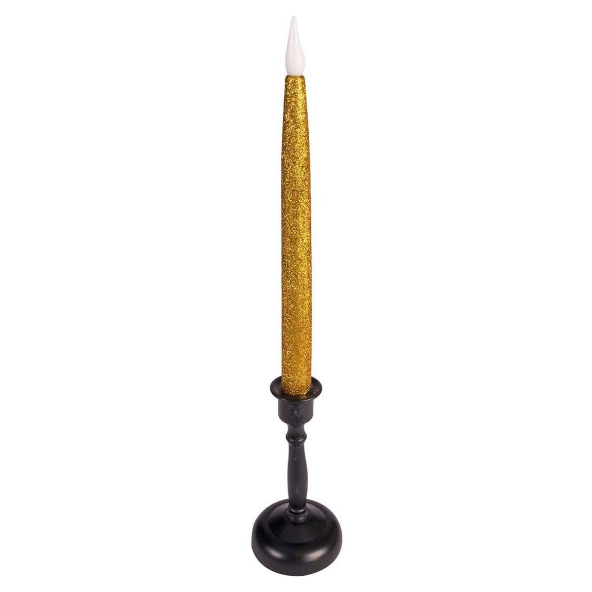 Picture of Forum 413355 LED Gold Tapered Candle - One Size