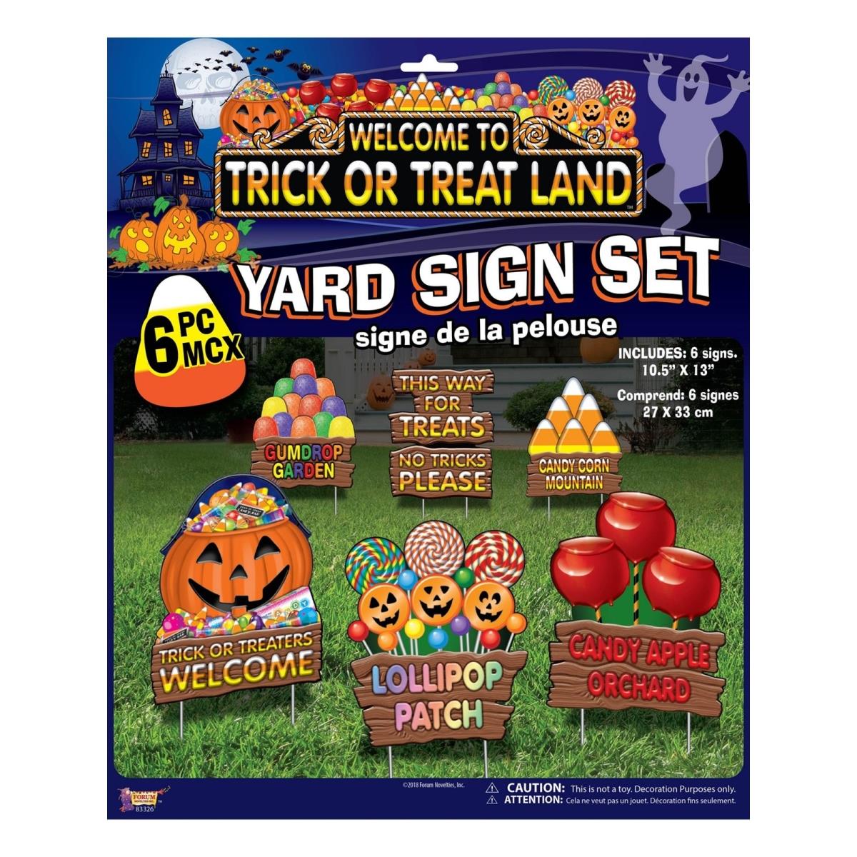 Picture of Forum 413368 Trick or Treat Land - Lawn Sign Set - One Size