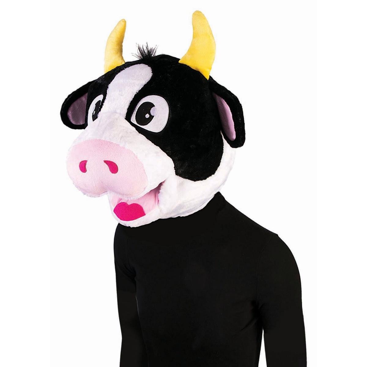 Picture of Forum 407282 Mascot Cow Mask - One Size