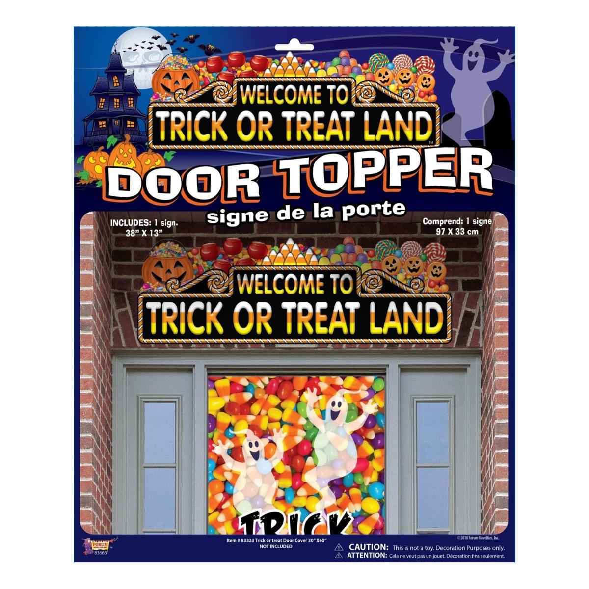 Picture of Rubies  413518 Trick or Treat Land - Door Topper - One Size