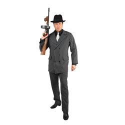 Picture of Charades 408698 Mens Black & White Gangster Adult Costume&#44; Extra Small