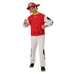 Picture of Rubies 405427 Paw Patrol Marshall Adult Jumpsuit Costume - Extra Large