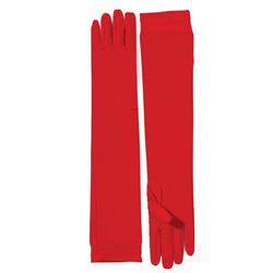 Picture of Rubies  406638 Long Nylon Gloves  Red - One Size