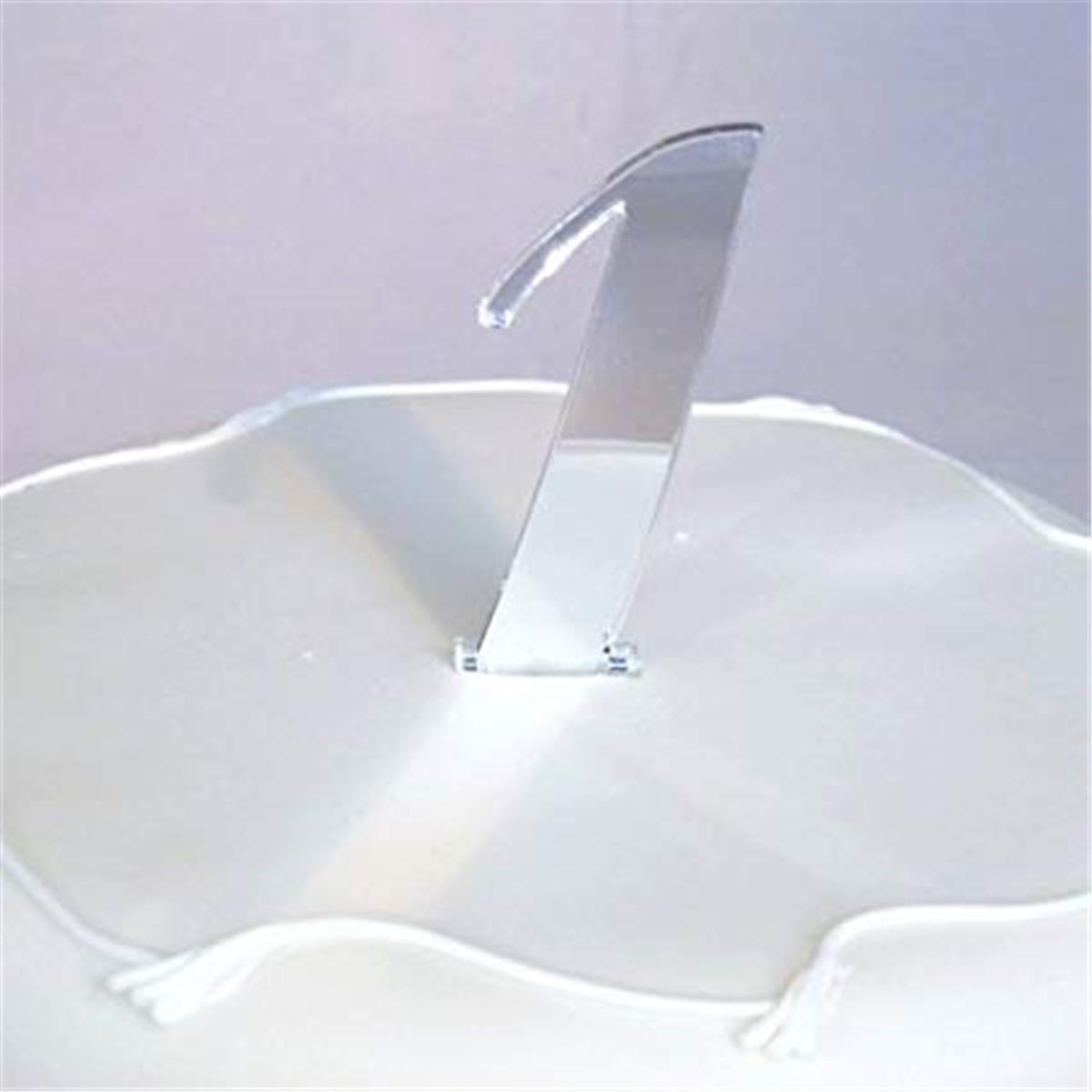 Picture of Forum Novelties 308831 Silver 1 Mirror Cake Topper