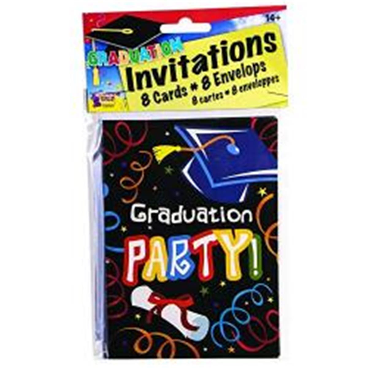Picture of Forum Novelties 308839 Graduation Invitations & Envelopes - Pack of 8