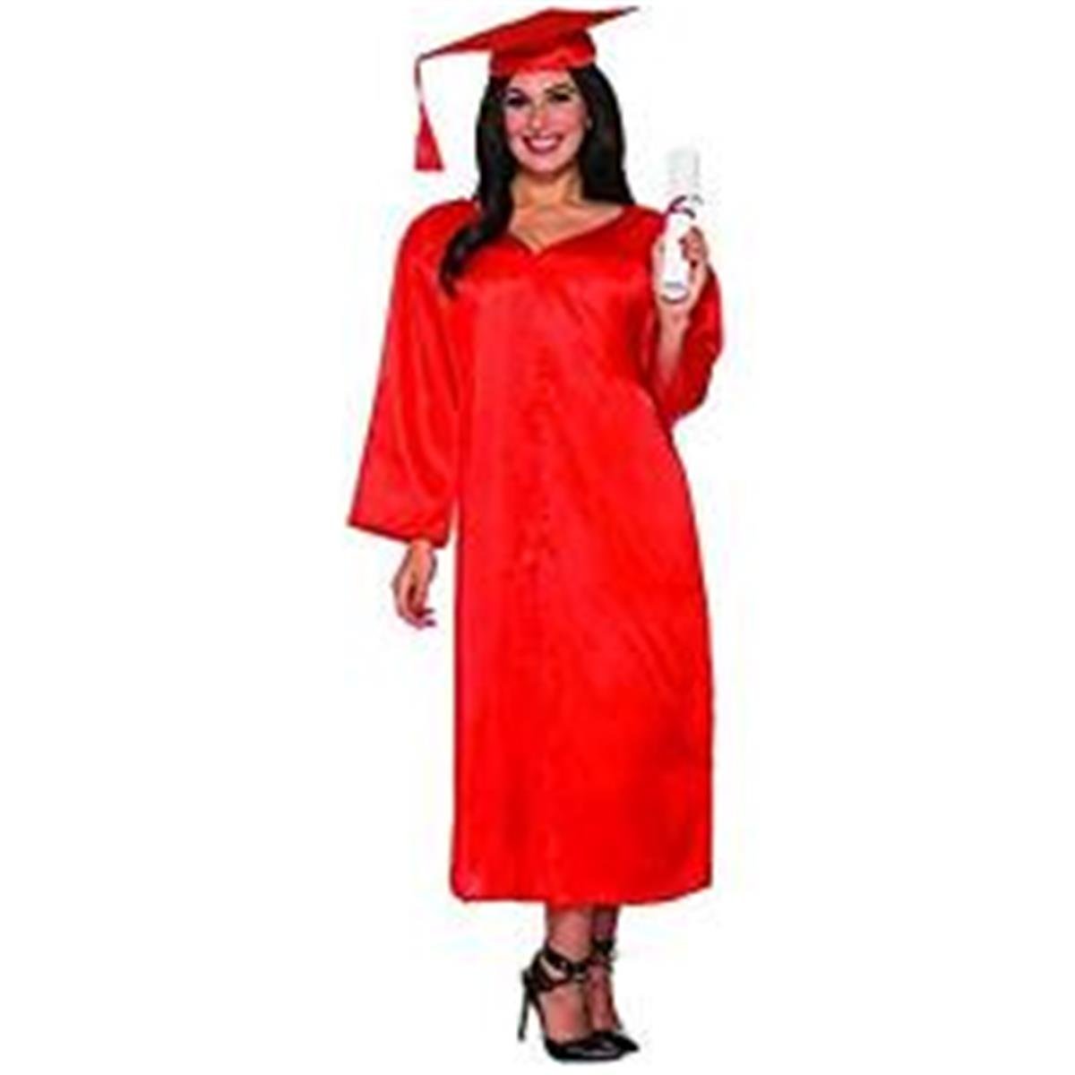 Picture of Rubies  308844 Graduation Adult Robe  Red - One-Size