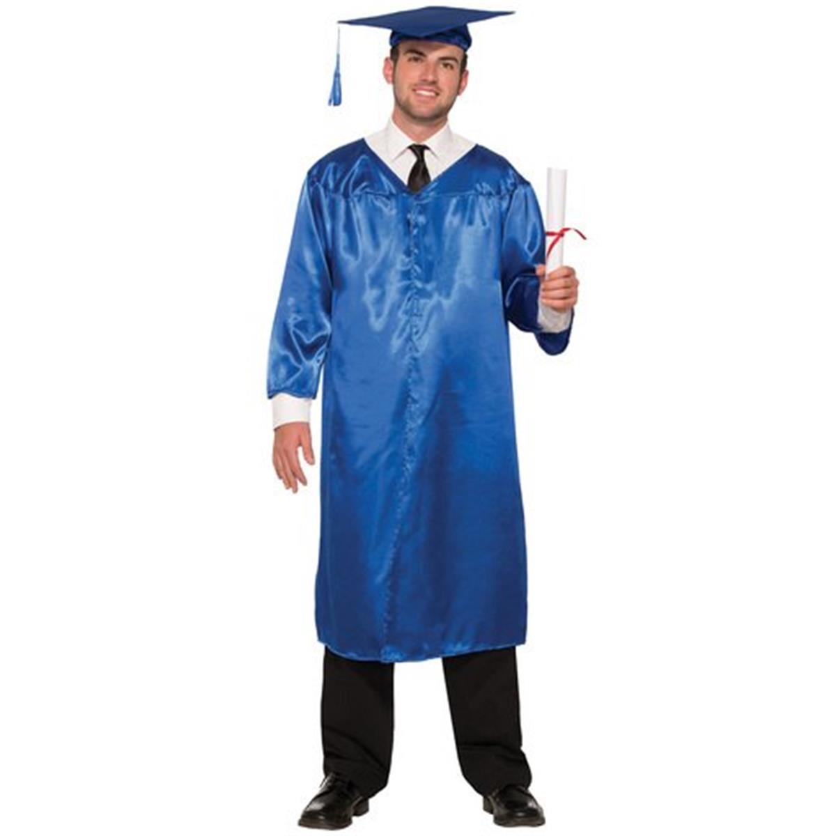 Picture of Forum Novelties 308845 Graduation Adult Robe, Blue - One-Size