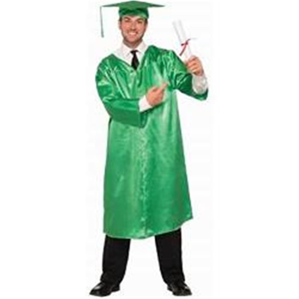 Picture of Forum Novelties 308846 Graduation Adult Robe, Green - One-Size
