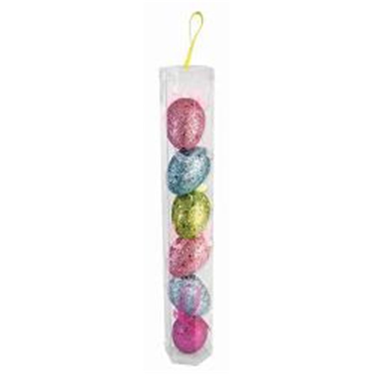 Picture of Forum Novelties 309728 Easter Decorative Glitter Eggs - 6 Count