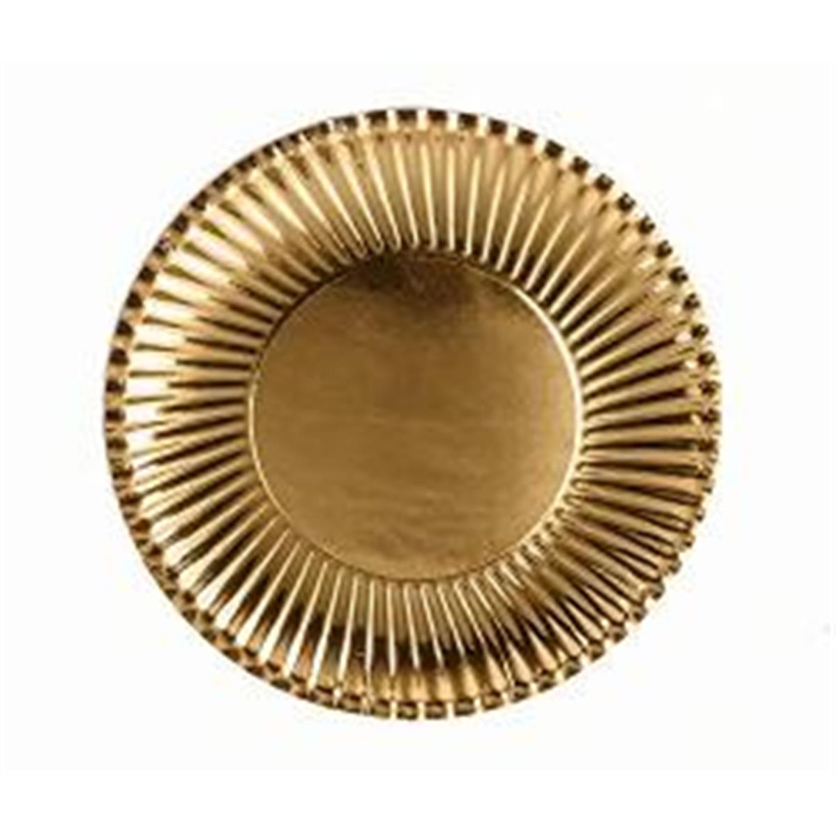 Picture of Forum Novelties 309732 7 in. Gold Paper Plates - 10 Count