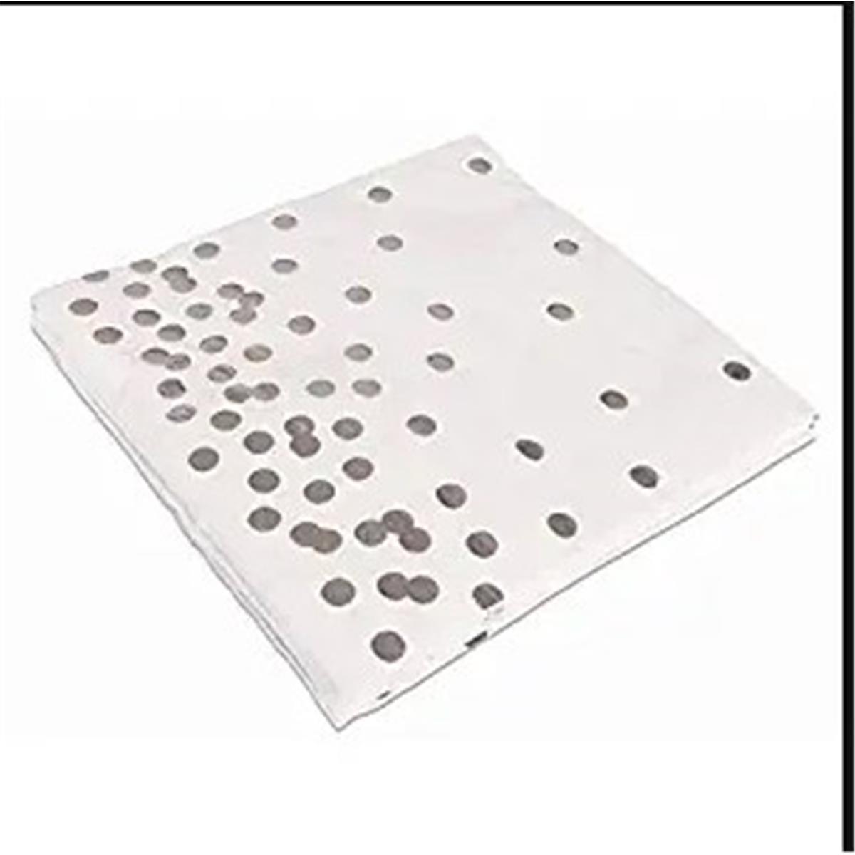 Picture of Rubies  309741 13 in. Silver Dot Paper Napkins  Silver