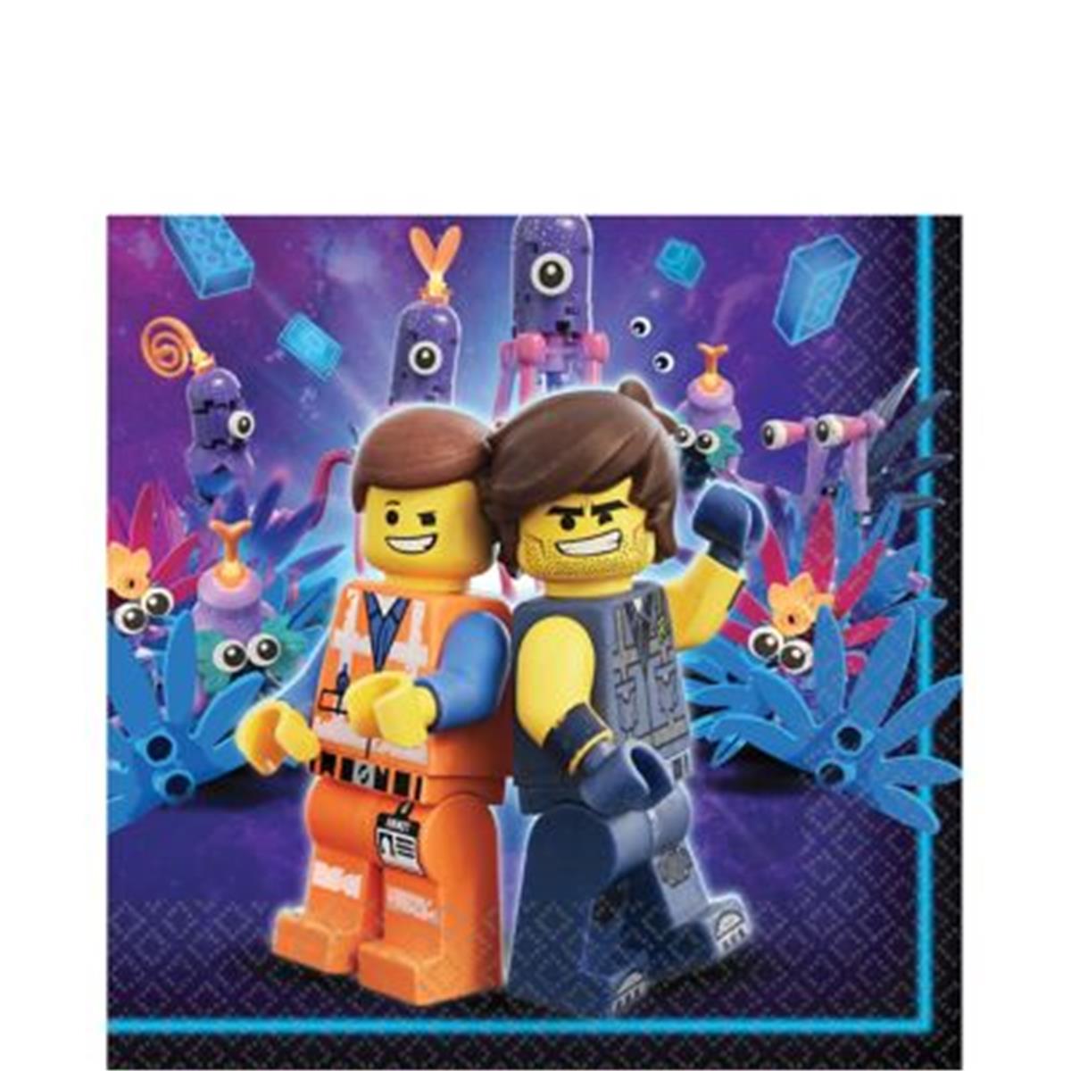 Picture of Amscan 309009 Lego Movie 2 Lunch Napkins - Pack of 16