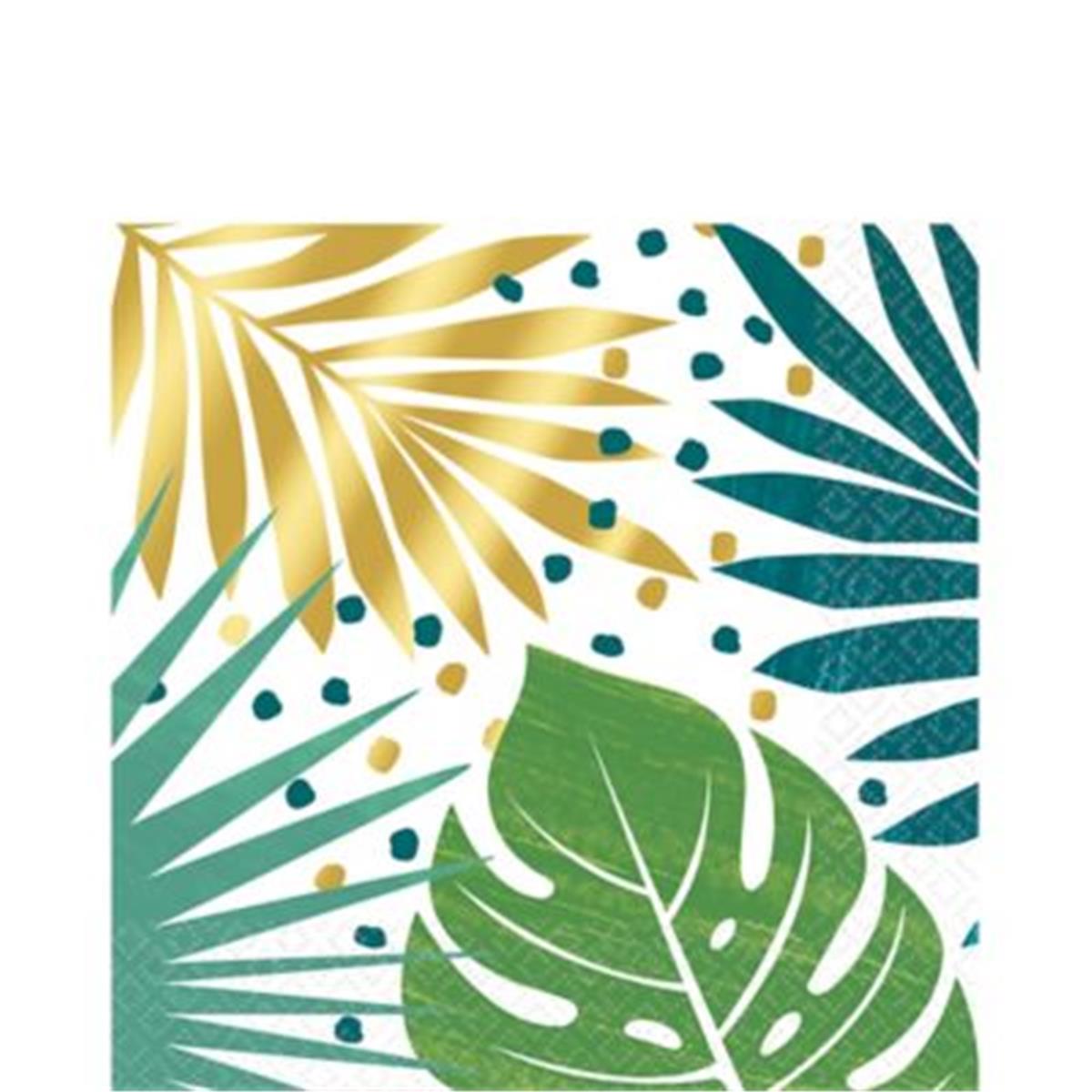 Picture of Amscan 309051 33 cm Key West Hot Stamped Napkins