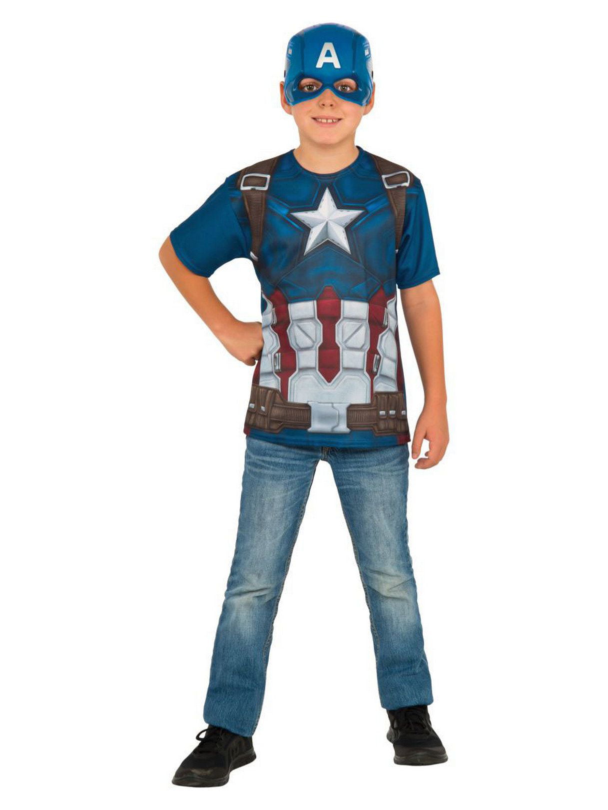 Picture of Rubies Costume 402820 Boys Captain America Costume Top&#44; NS2