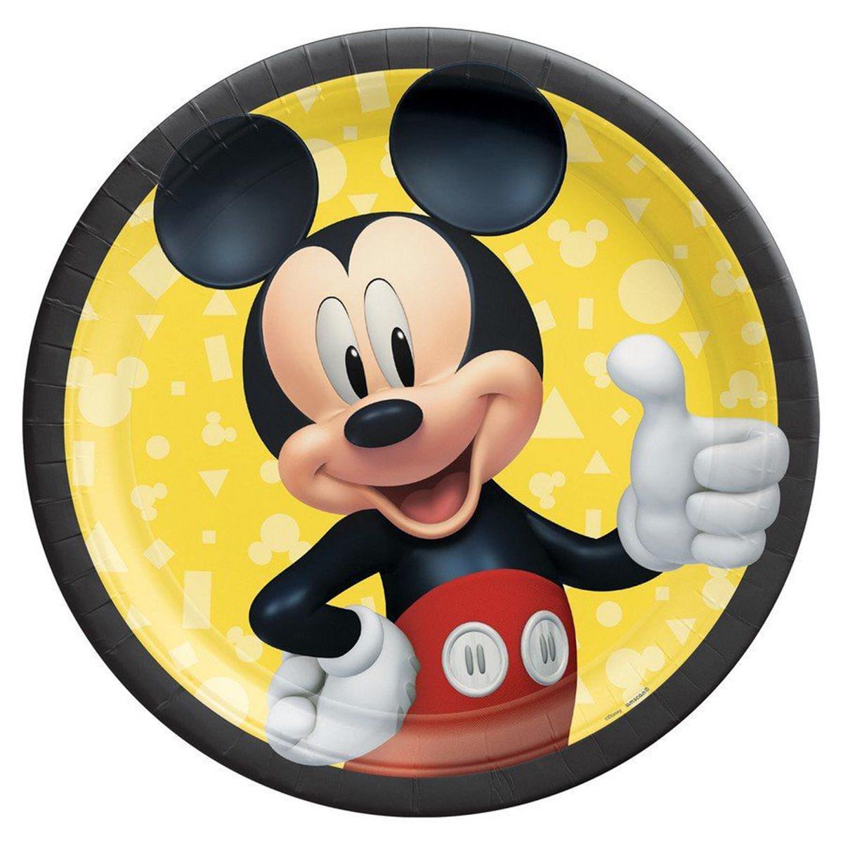 Picture of Amscan 639408 Mickey Mouse Forever Dessert Plate - Pack of 8
