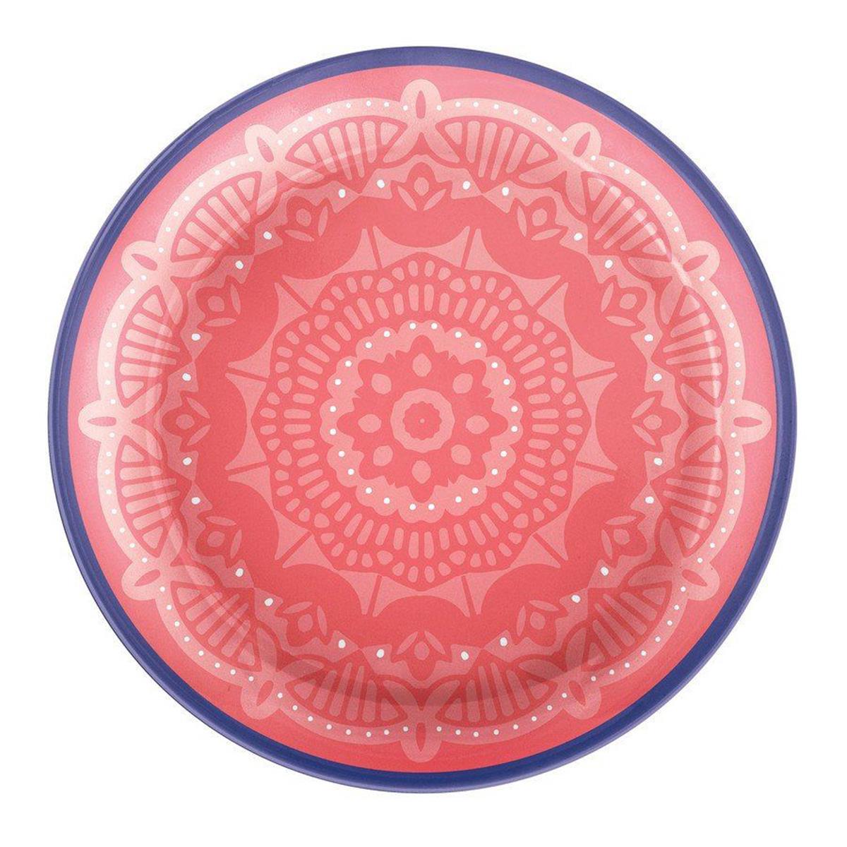 Picture of Amscan 634819 7 in. Boho Vibes Multi-Pack Dessert Plate - Pack of 4