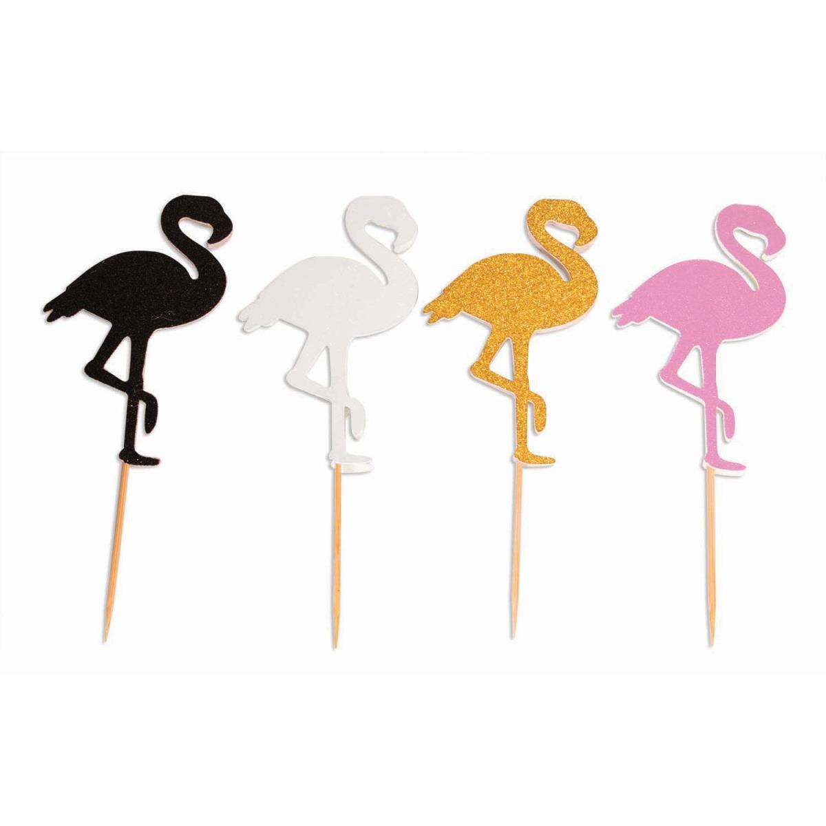 Picture of Forum Novelties 641751 Flamingo Assorted Color Cupcake Picks