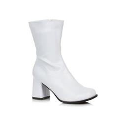 Picture of Ellie Shoes 641999 Adult White Mid Calf Patent Gogo Boots - Size 6