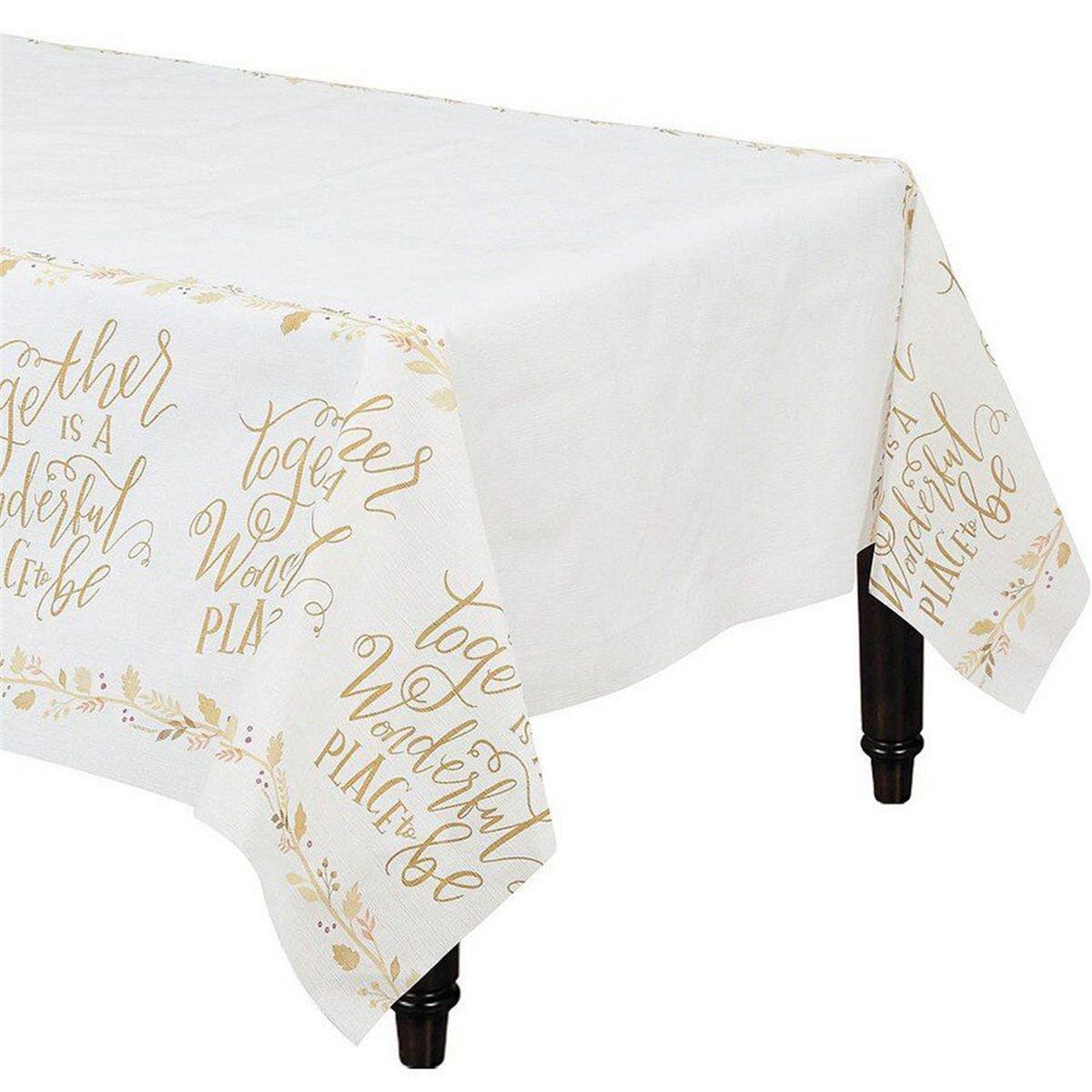 Picture of Amscan 627722 Always Be Thankful Table Cover