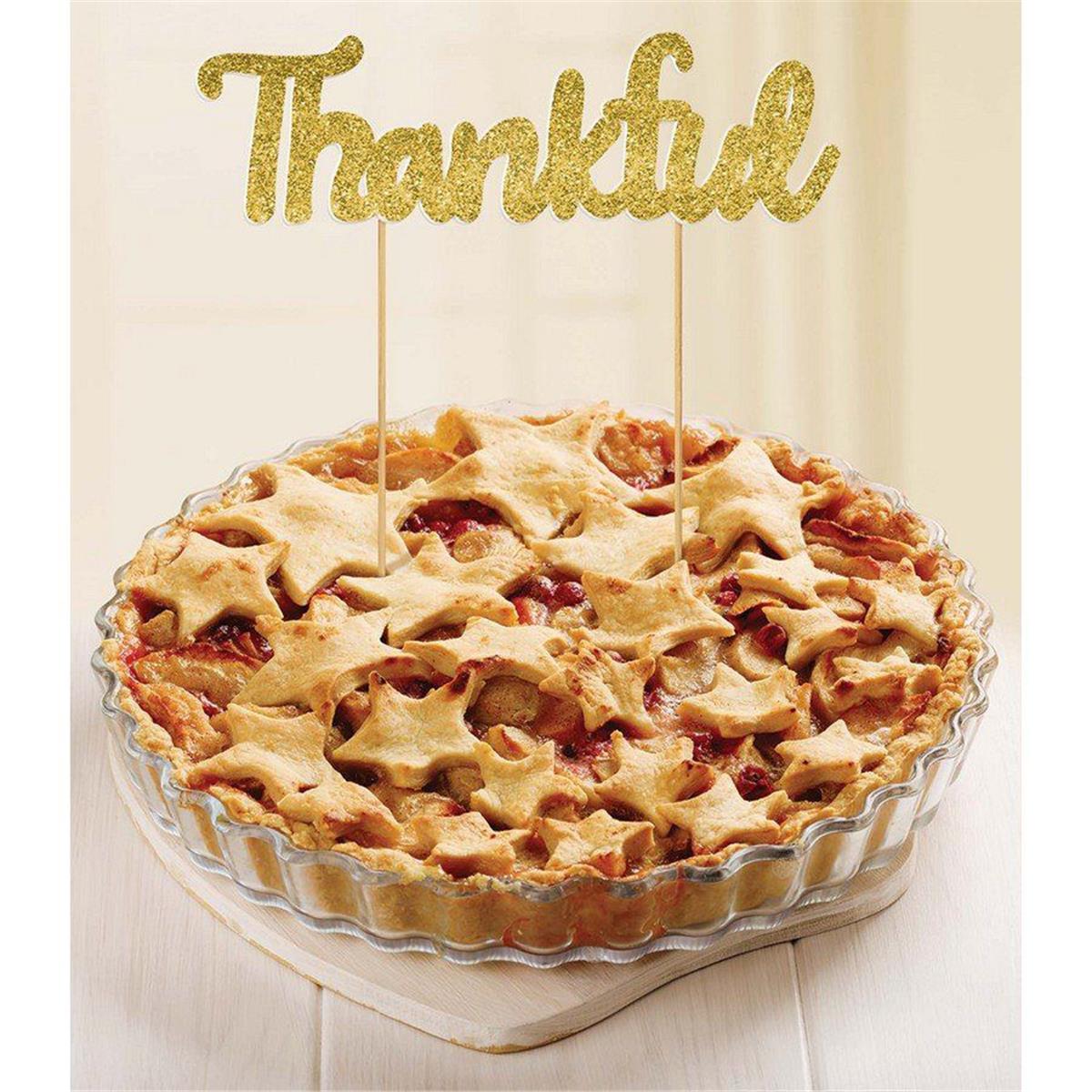 Picture of Amscan 627730 Thankful Pie & Cake Pick Topper