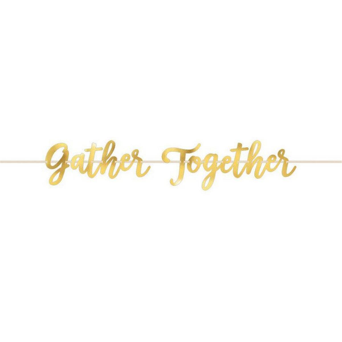 Picture of Amscan 627732 Gather Together Ribbon Banner