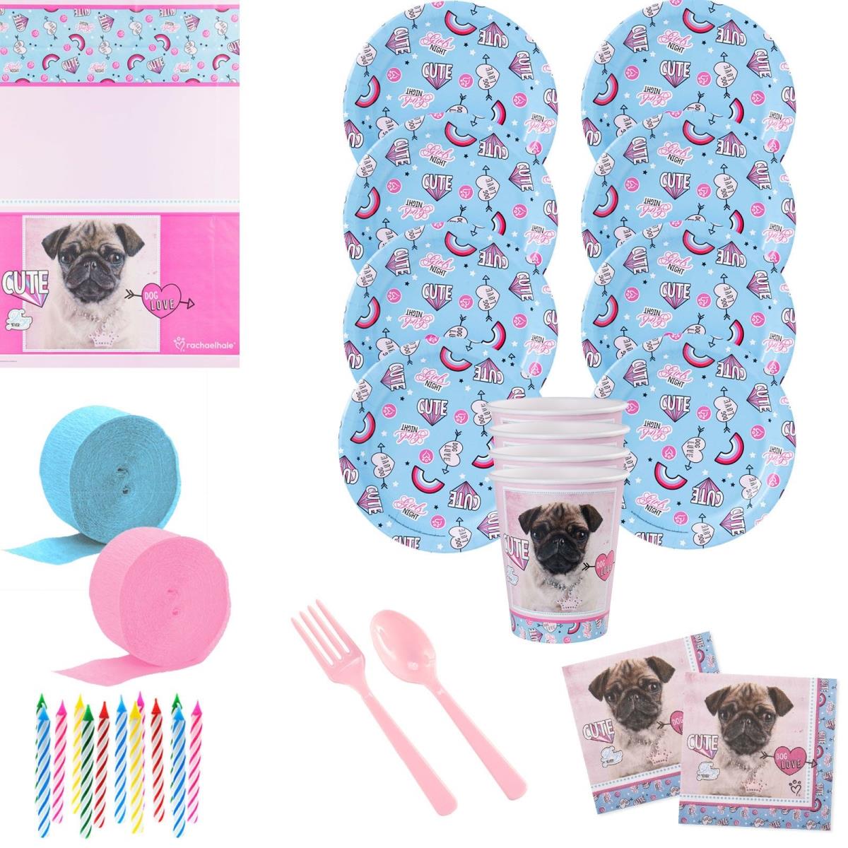 Picture of Costume Supercenter 611774 Rachael Hale Dog Love Deluxe Tableware Kit