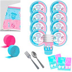 Picture of Costume Supercenter 611643 Gender Reveal Deluxe Tableware Kit - Serves 8&#44; Multi Color - Normal Size