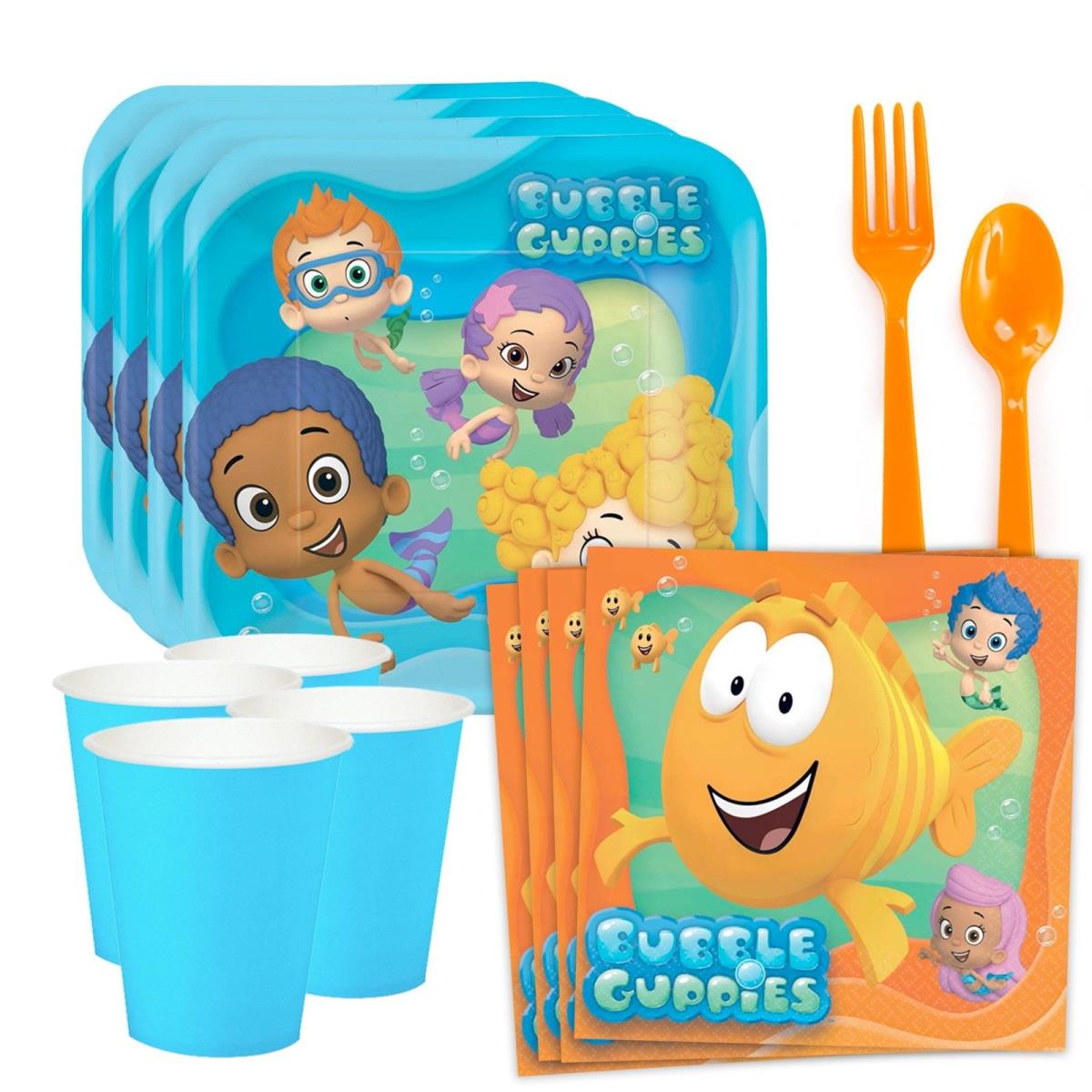 Picture of Birth9999 624197 Bubble Guppies Standard Tableware Kit - Serves 8