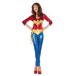 Picture of Rubies 653792 Adult Wonder Woman Catsuit&#44; Large