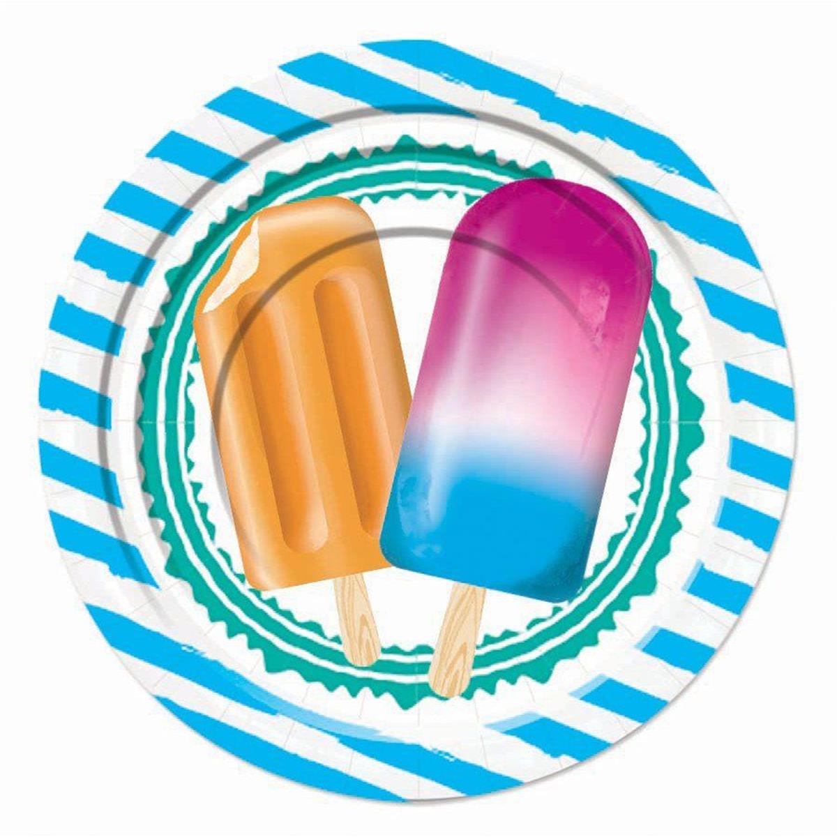 Picture of Forum Novelties 641740 7 in. Popsicle Party Dessert Plate