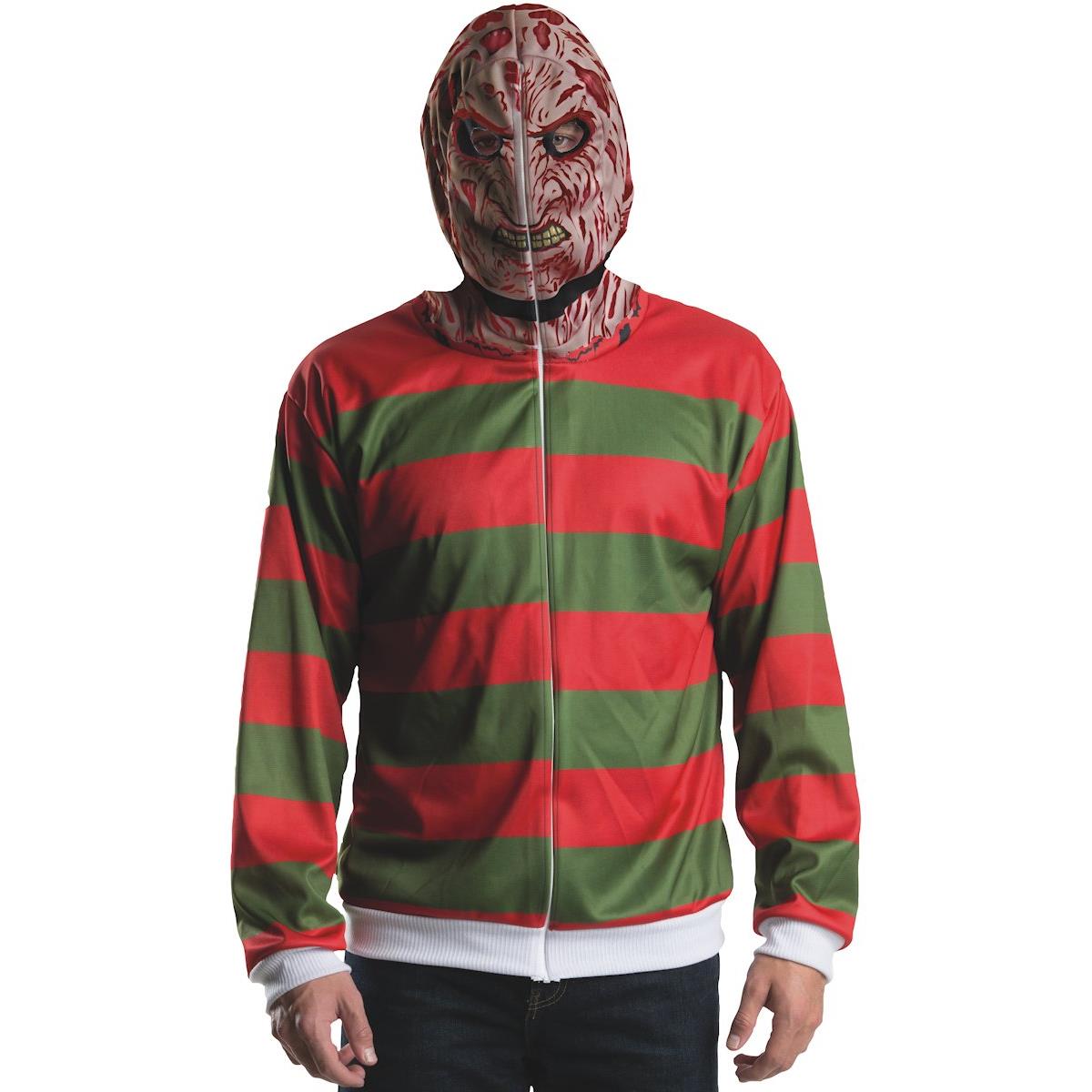 Picture of Rubies Costume 653893 Adult Nightmare on Elm Street Freddy Krueger Costume Hoodie&#44; Standard