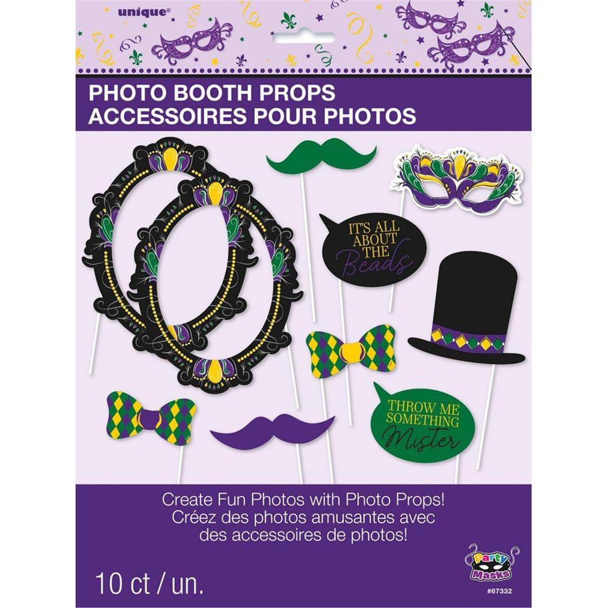 Picture of Unique Industries 636365 Jazzy Mardi Gras Photo Booth Props