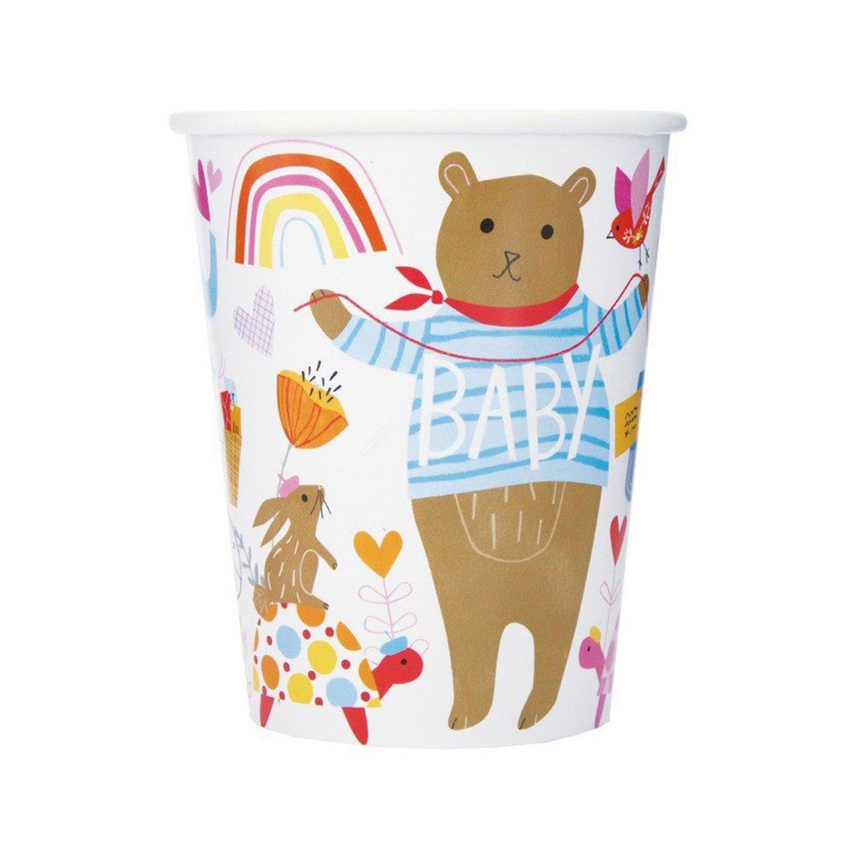 Picture of Unique Industries 641877 9 oz Zoo Baby Paper Cups - Pack of 8