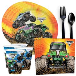 Picture of Birth9999 621122 Monster Jam Grave Digger Tableware Kit - 8 Piece