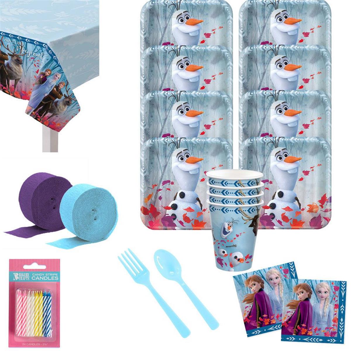 Picture of Birth9999 625378 Frozen 2 Deluxe Tableware Kit - Serves 8