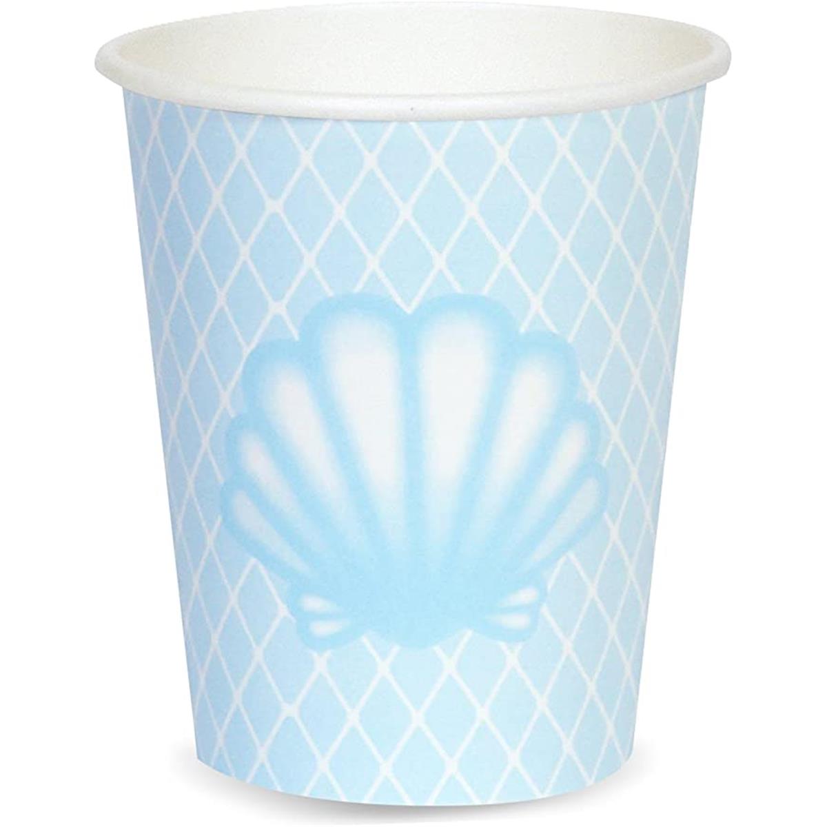 Picture of Birth9999 642246 9 oz Mermaids Under the Sea Paper Cups - Pack of 48