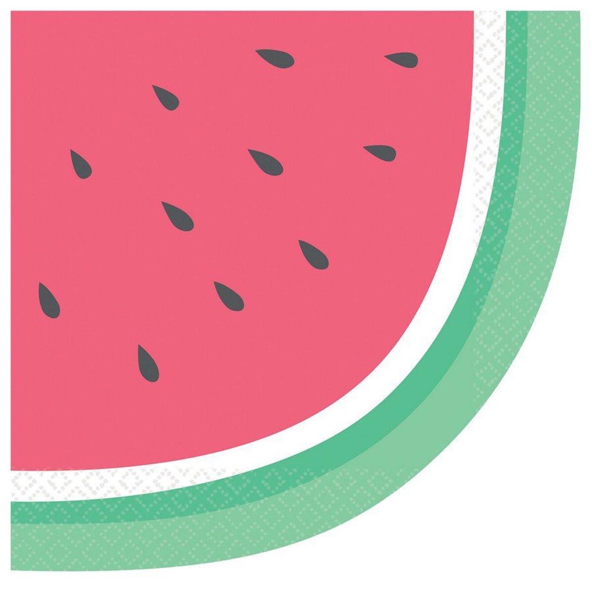 Picture of Amscan 634825 Just Chillin Lunch Watermelon Lunch Napkins - Pack of 16