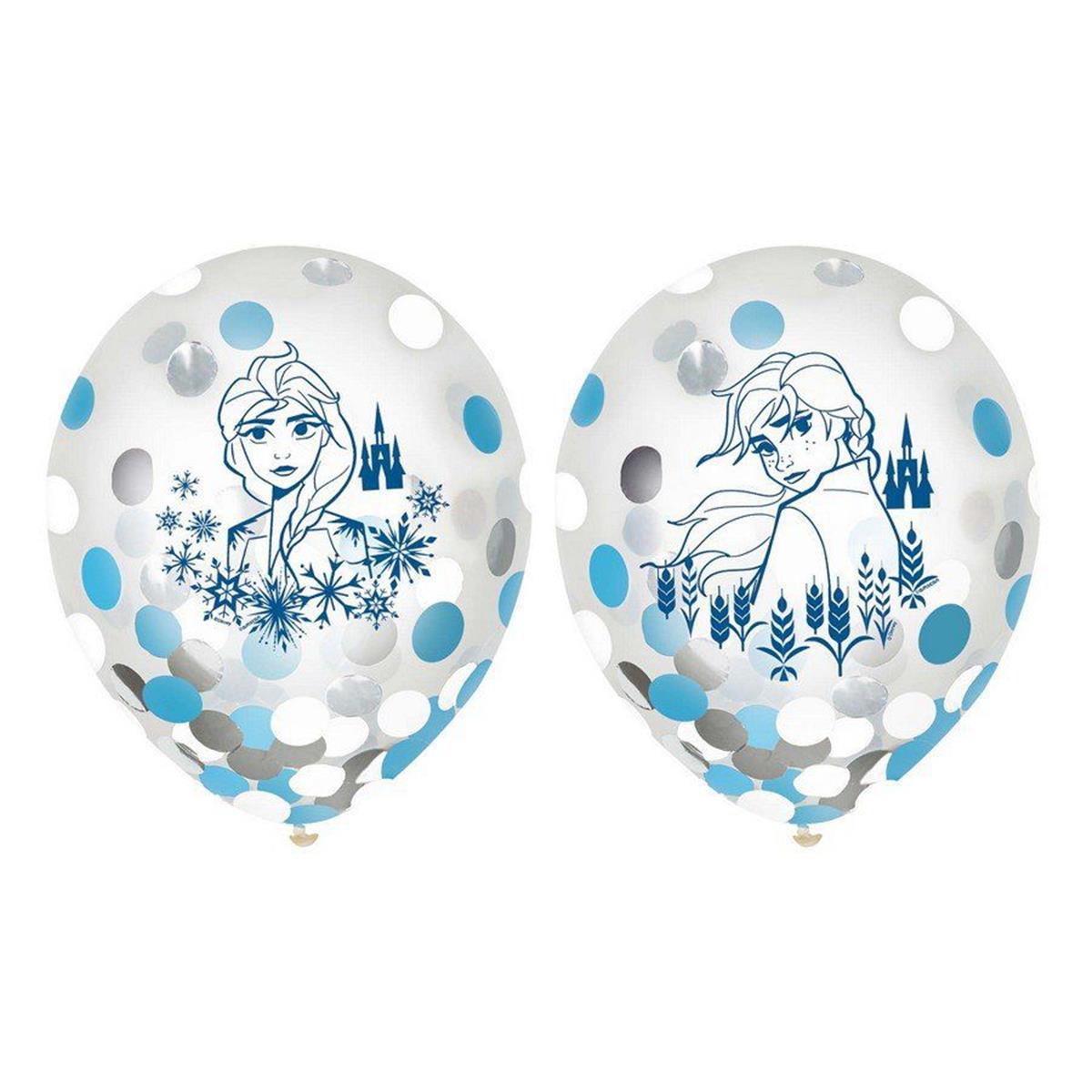 Picture of Amscan 622521 12 in. Frozen 2 Latex Confetti Balloon - 6 Count