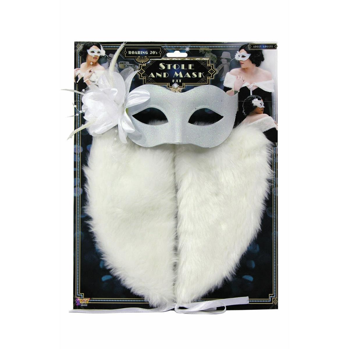 Picture of Rubies 656954 20s Flapper Stole & Mask Costume Kit