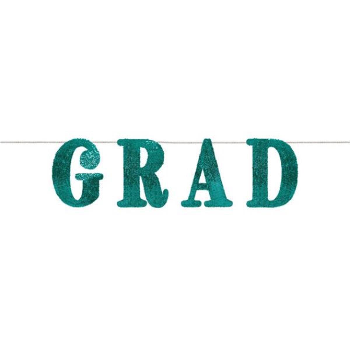 Picture of Amscan 663857 11 x 144 in. Follow Your Dreams Sequin Grad Banner&#44; Green
