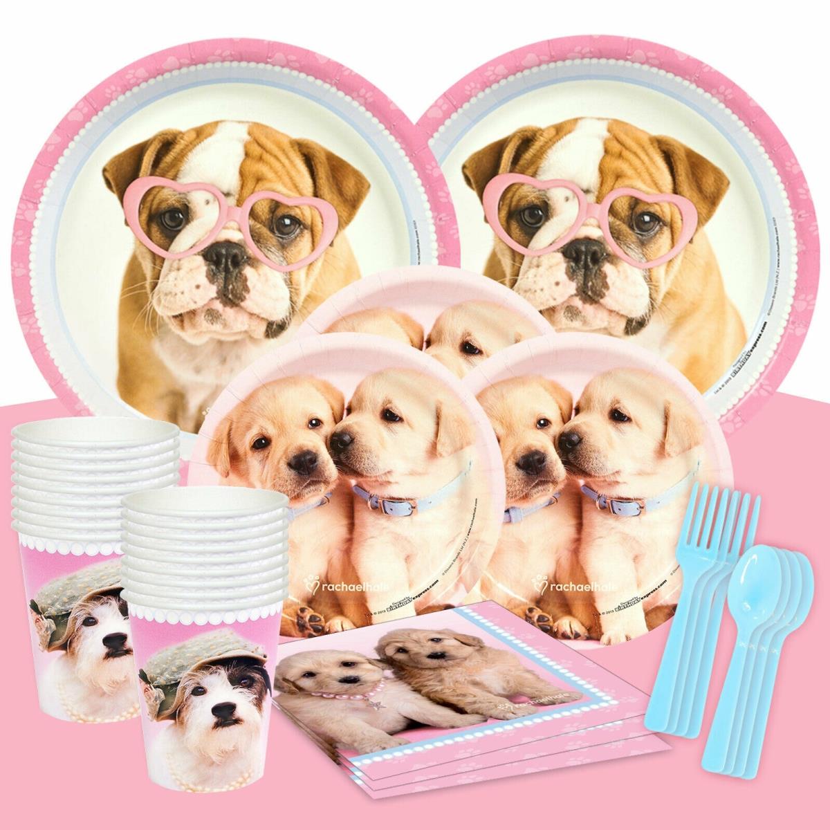 Picture of Birth9999 663020 Glamour Dogs Party Pack&#44; Pink - 16 Guests