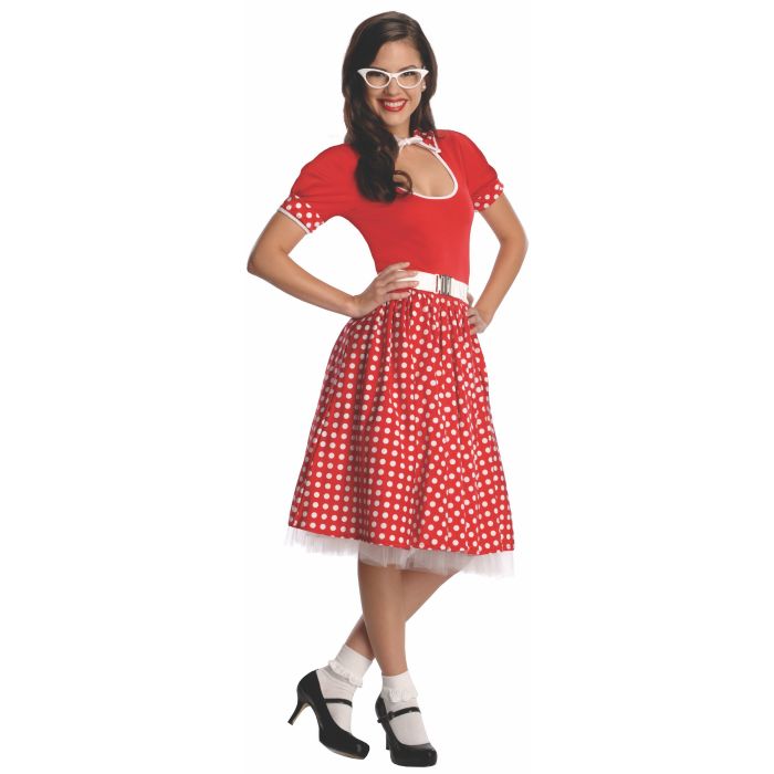 Picture of Ruby Slipper Sales 672546 Womens Fun & Flirty 50S Nerd Girl Costume - Small