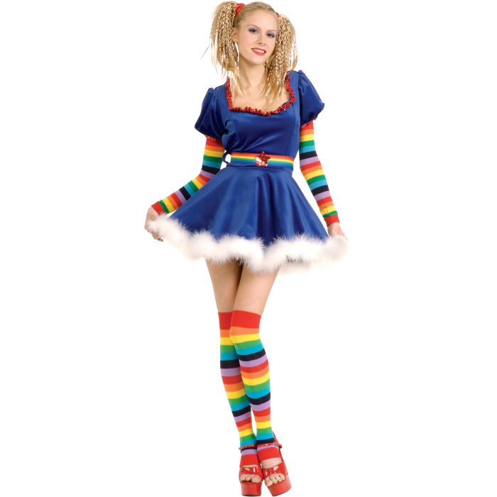 Picture of Ruby Slipper Sales 671413 Womens Fun & Flirty Rainbow Girl Costume - Extra Small