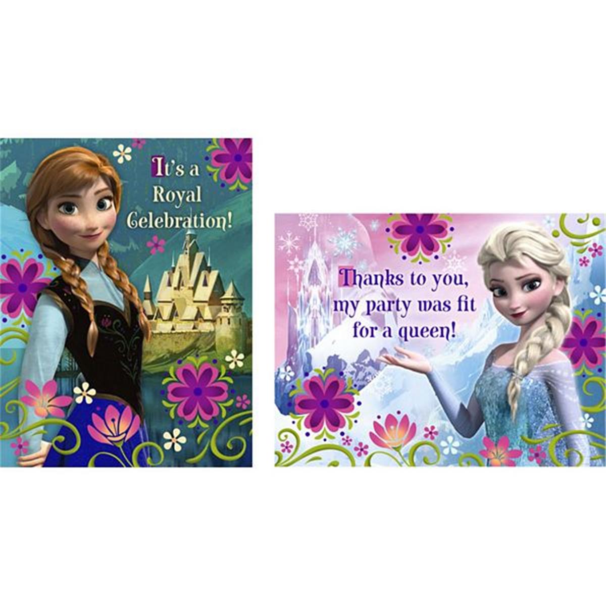 Picture of Hallmark 235971 Disney Frozen - Invitations & Thank You Postcards