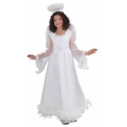 Picture of Forum Novelties Costumes 273657 Fluttery Angel Child Costume - Large