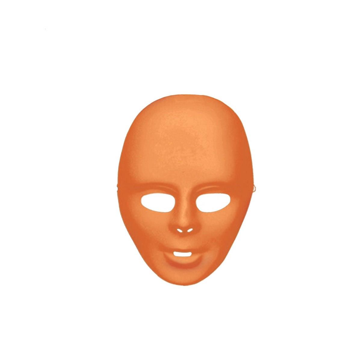 Picture of Buyseasons 283723 Halloween Orange Face Mask